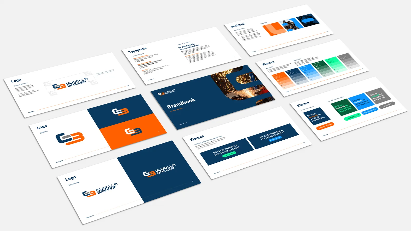 Brandguide met kleur- en typografierichtlijnen